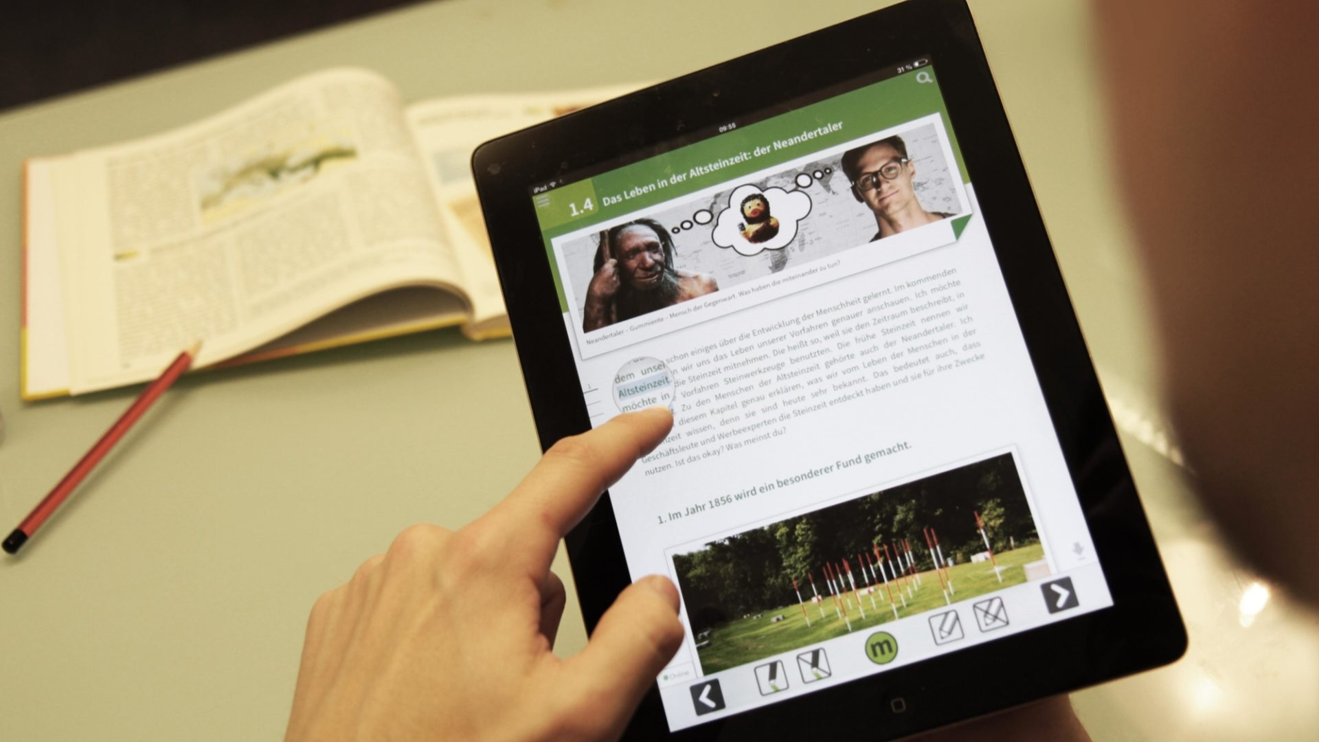 mBook Belgien — Kapitelansicht